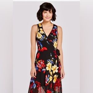 EVEREVE - Band of Gypsies Wrap Maxi Dress, Flowing